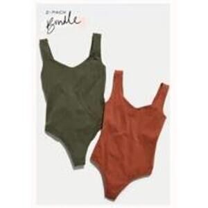 Free People Clean Lines Bodysuit 2-Pack Bundle